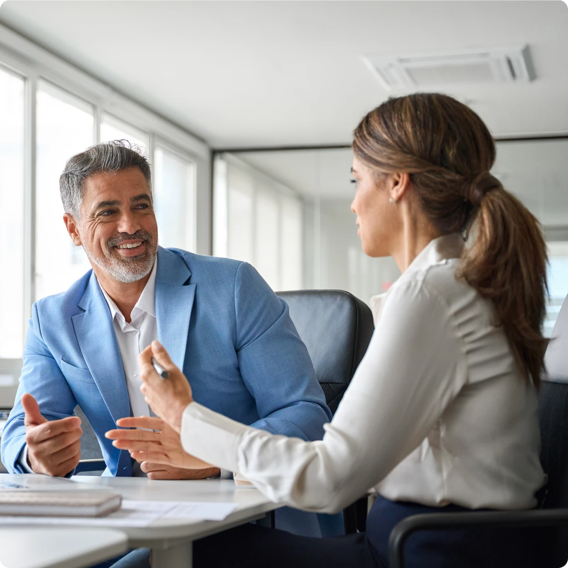Business meeting in modern office